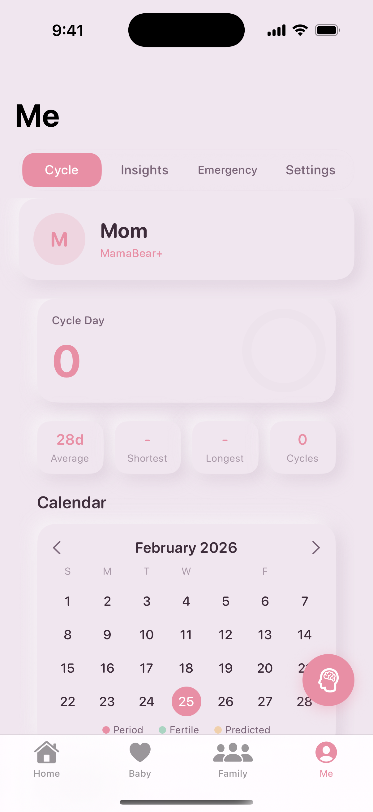 MamaBear Cycle Tracker